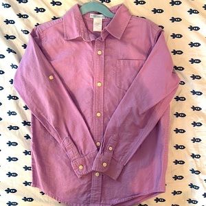 Janie and Jack boys bottom down dress shirt size 7